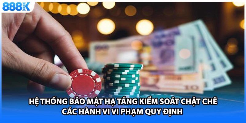 Hệ thống bảo mật hạ tầng kiểm soát chặt chẽ các hành vi vi phạm quy định