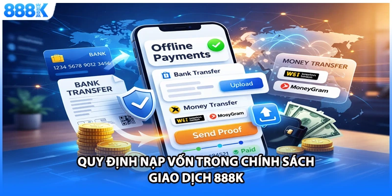 Quy định nạp vốn trong chính sách giao dịch 888K