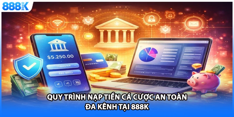 Quy trình nạp tiền cá cược an toàn đa kênh tại 888K